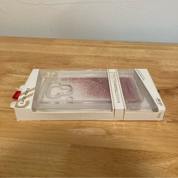 LG G6 Phone Case Pink Sparkle Waterfall Case-Mate New Old Stock - Picture 6 of 11